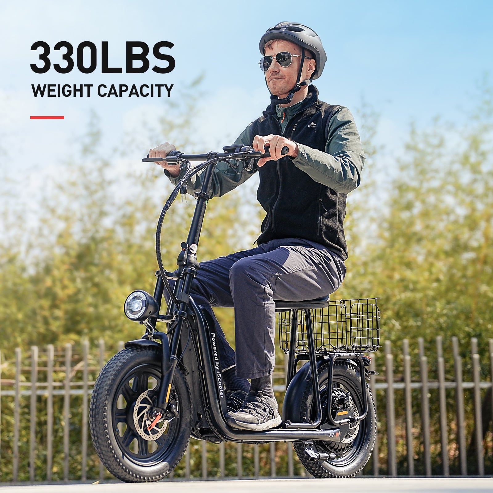 iScooter F7 Electric Scooter 1000W with Seat 28 MPH & 45 Miles