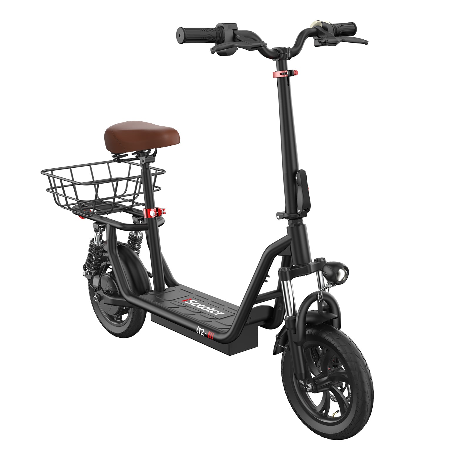 iScooter i12 500W Electric Scooter With Seat & Carry Basket