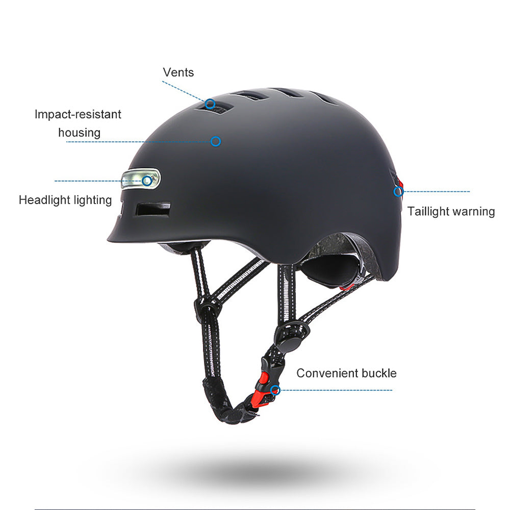 Electric Scooter Helmet with LED Light