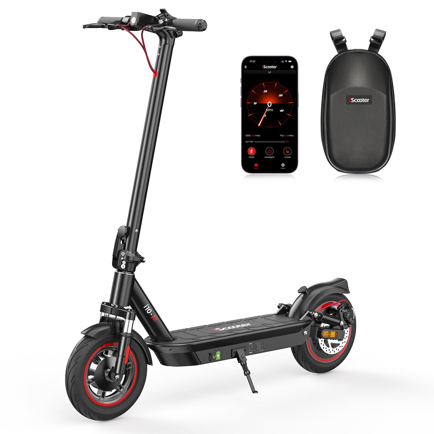 iScooter i10 Commuter Electric Scooter for Adult, 650W, 25MPH