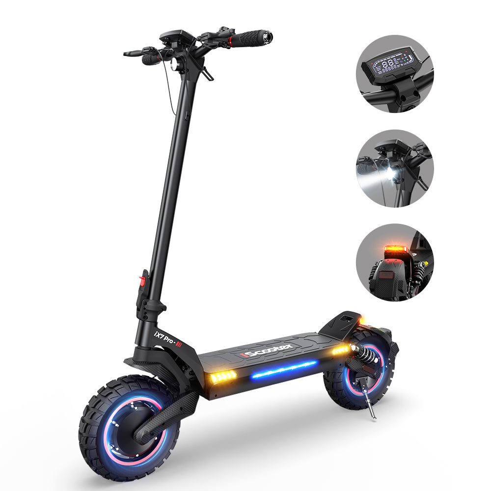 iScooter iX7 Pro Off-road Electric Scooter, 2000W Motor, 50Miles Long Range