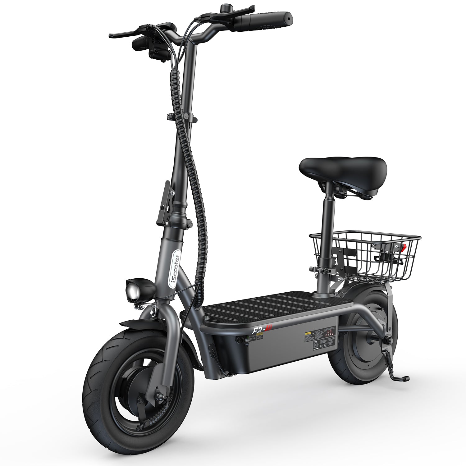 F2 Electric Scooter with Seat 10" Pneumatic Tire