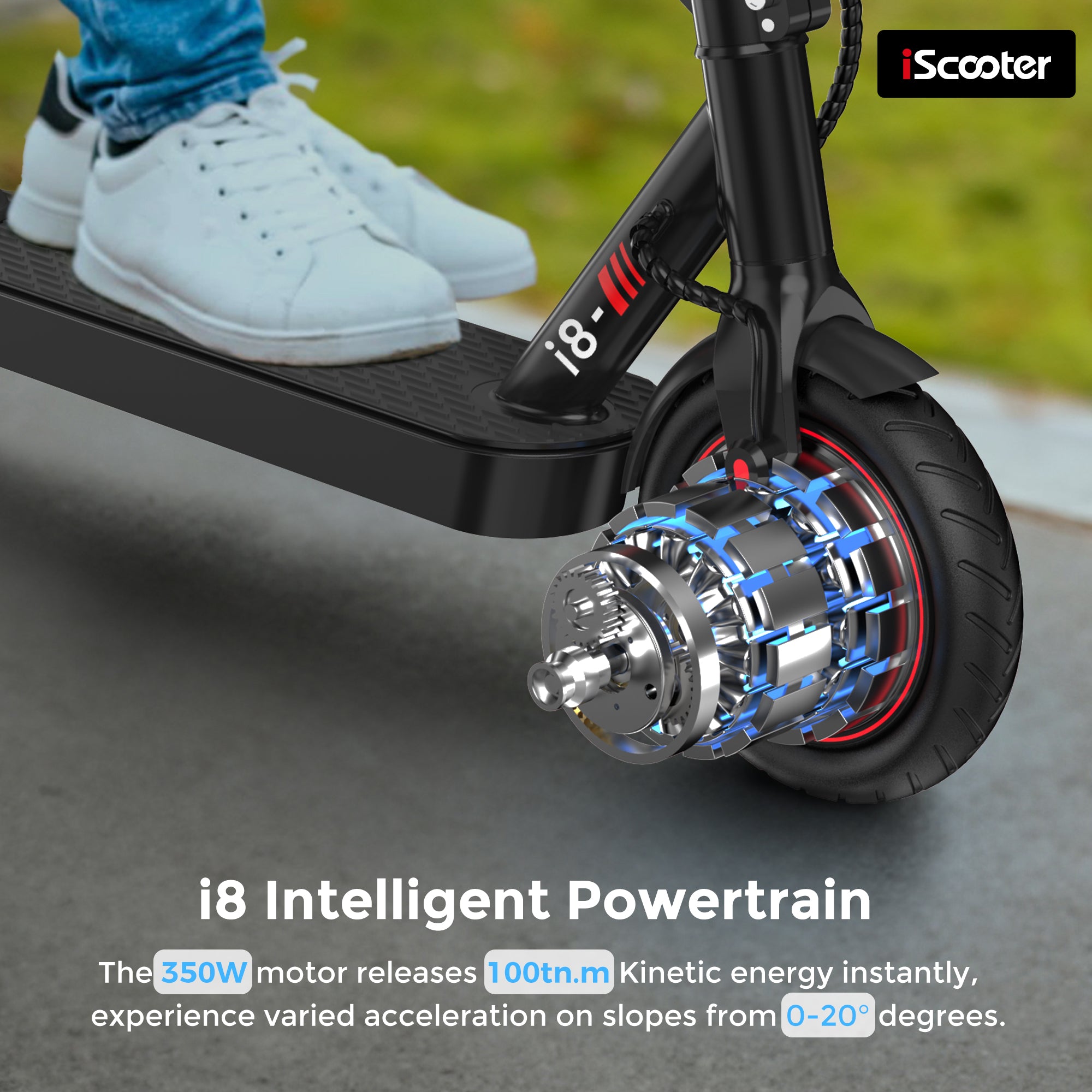 iScooter i8 Electric Scooter 350W for Adults and Teens