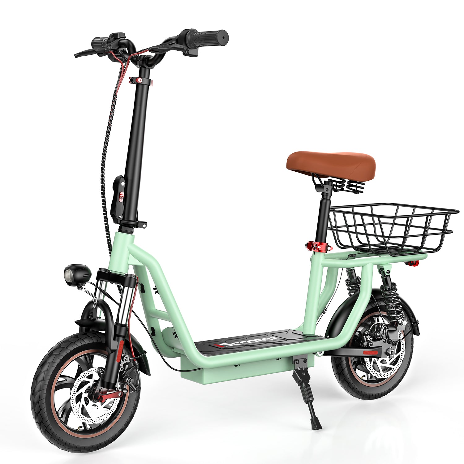 iScooter i12 500W Electric Scooter With Seat & Carry Basket