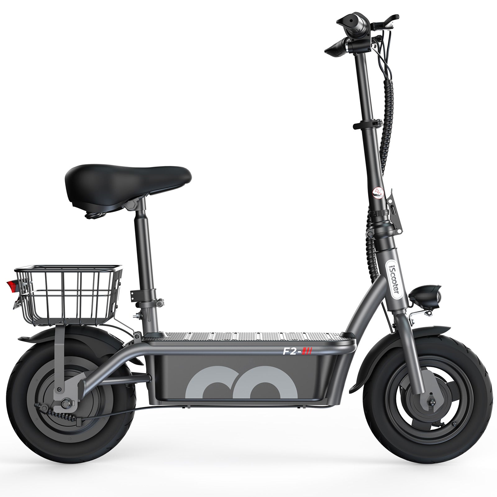 F2 Electric Scooter with Seat 10" Pneumatic Tire