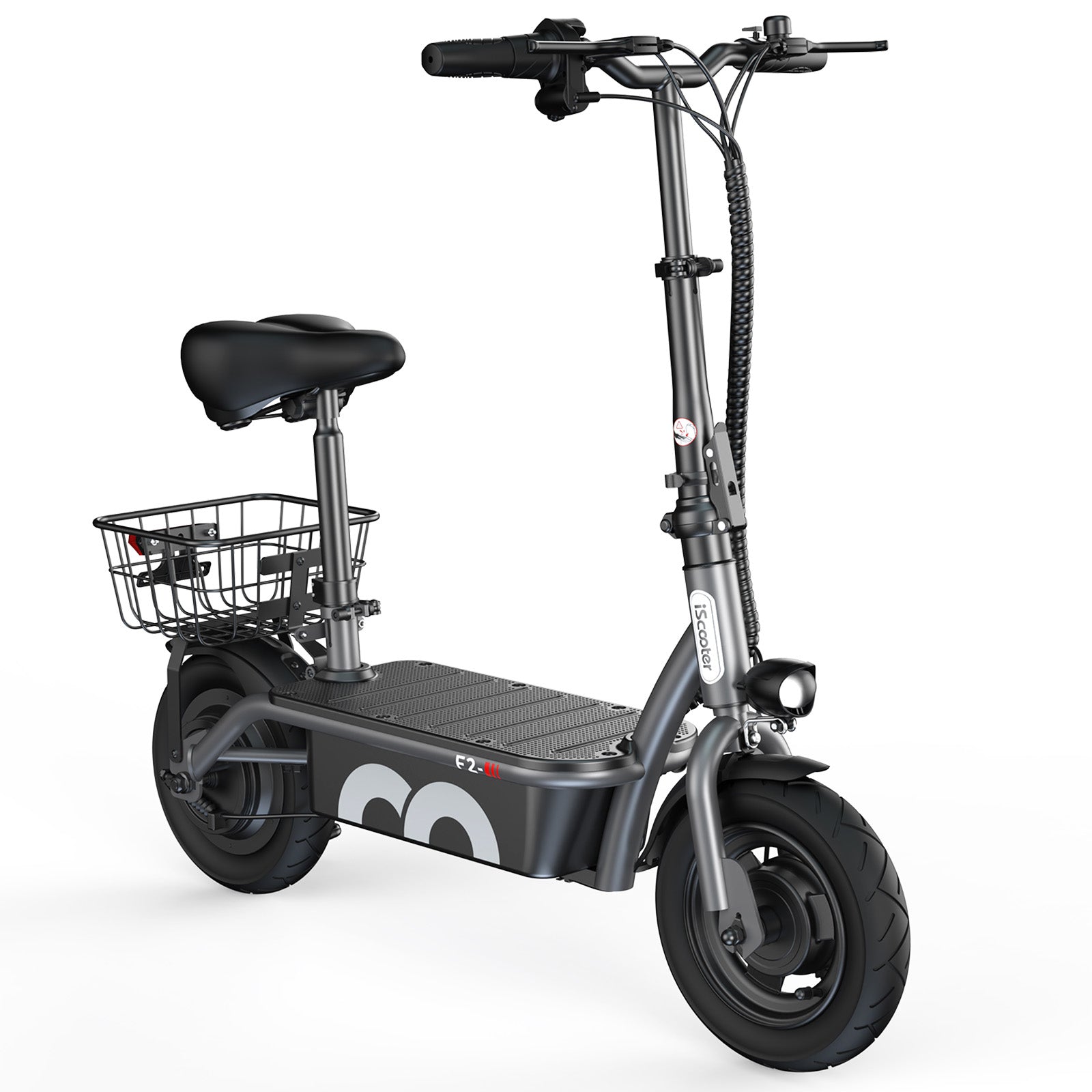 F2 Electric Scooter with Seat 10" Pneumatic Tire