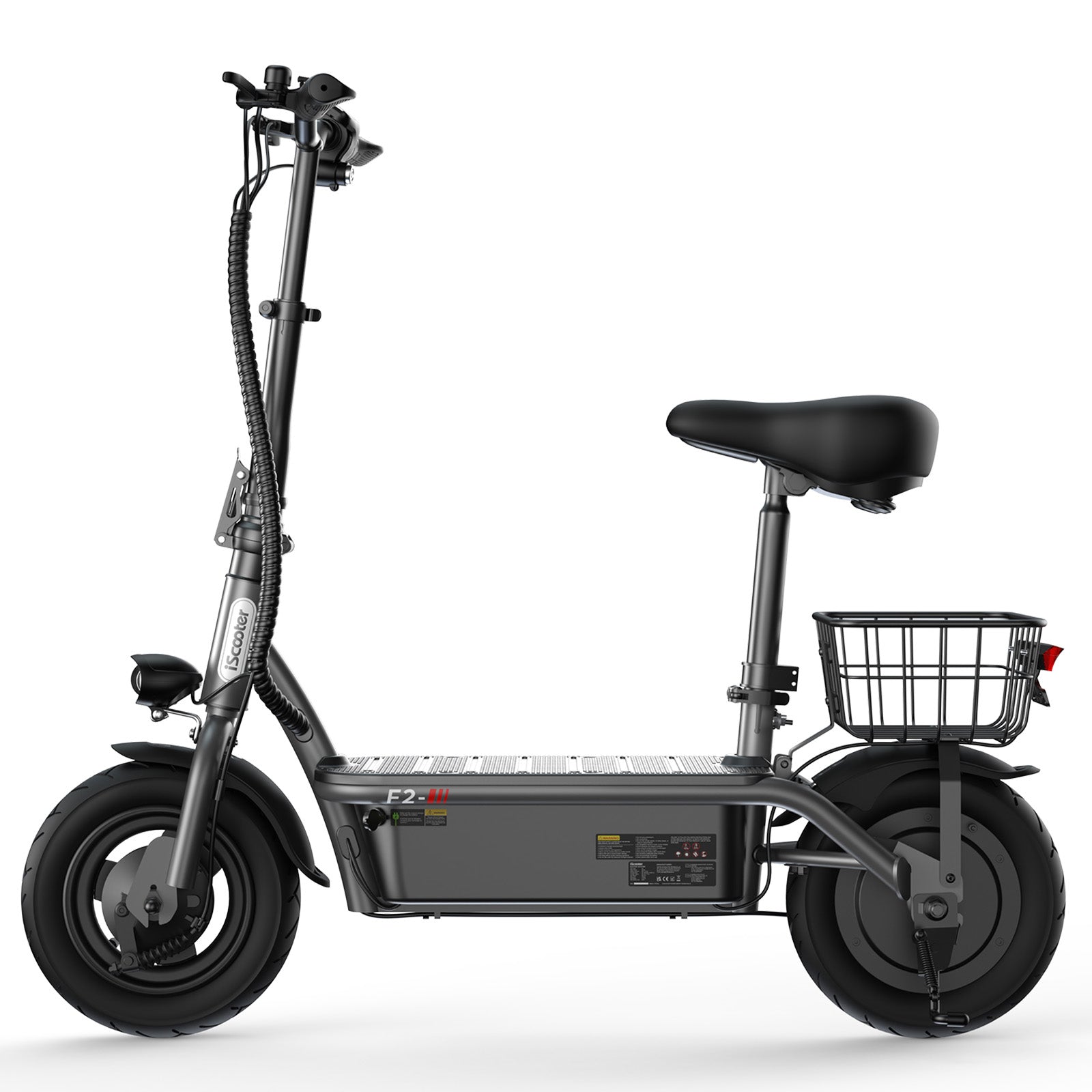 F2 Electric Scooter with Seat 10" Pneumatic Tire