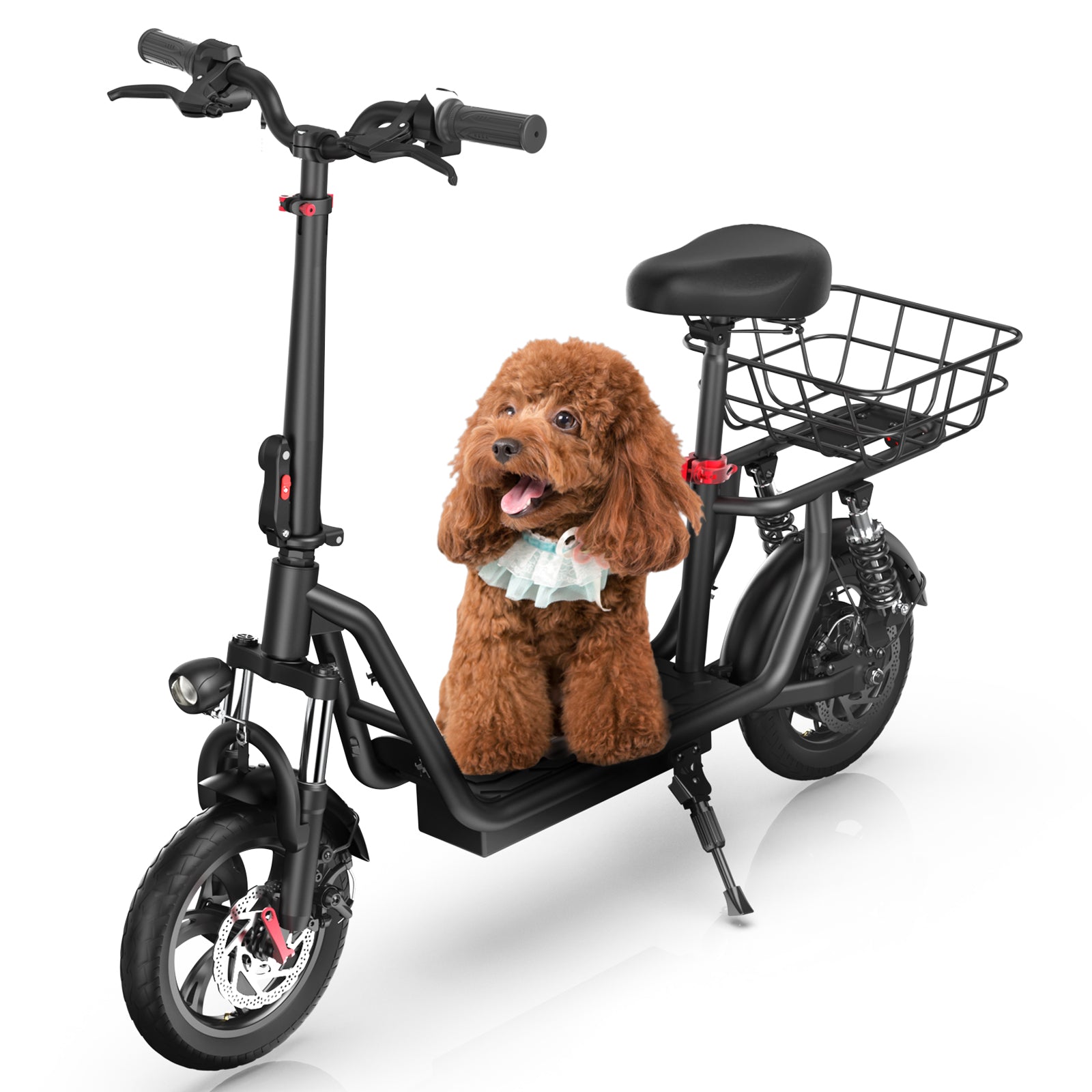 iScooter i12 500W Electric Scooter With Seat & Carry Basket