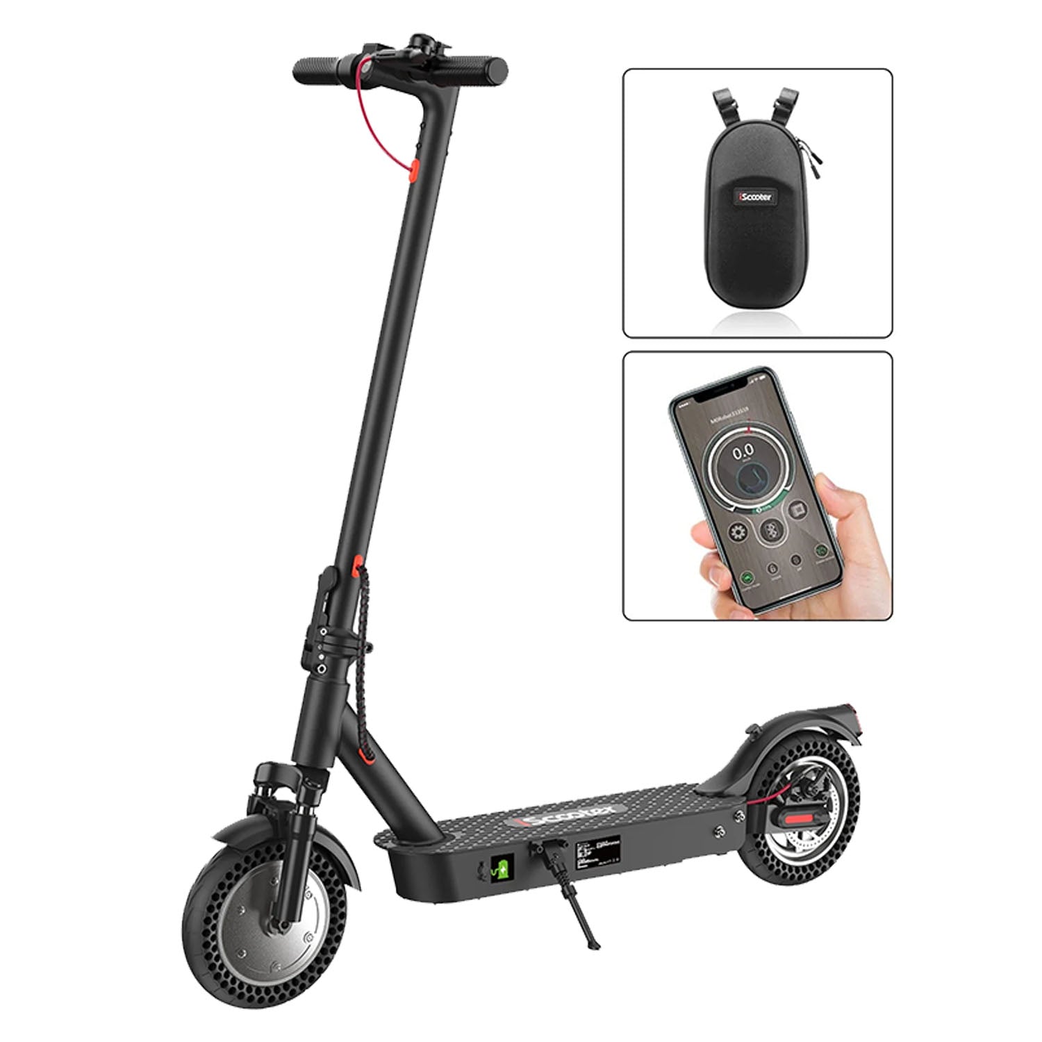 iScooter® Outstanding i9Max Electric Scooter for Adults,500W,20Miles,with Front and Rear Double Shock Absorption