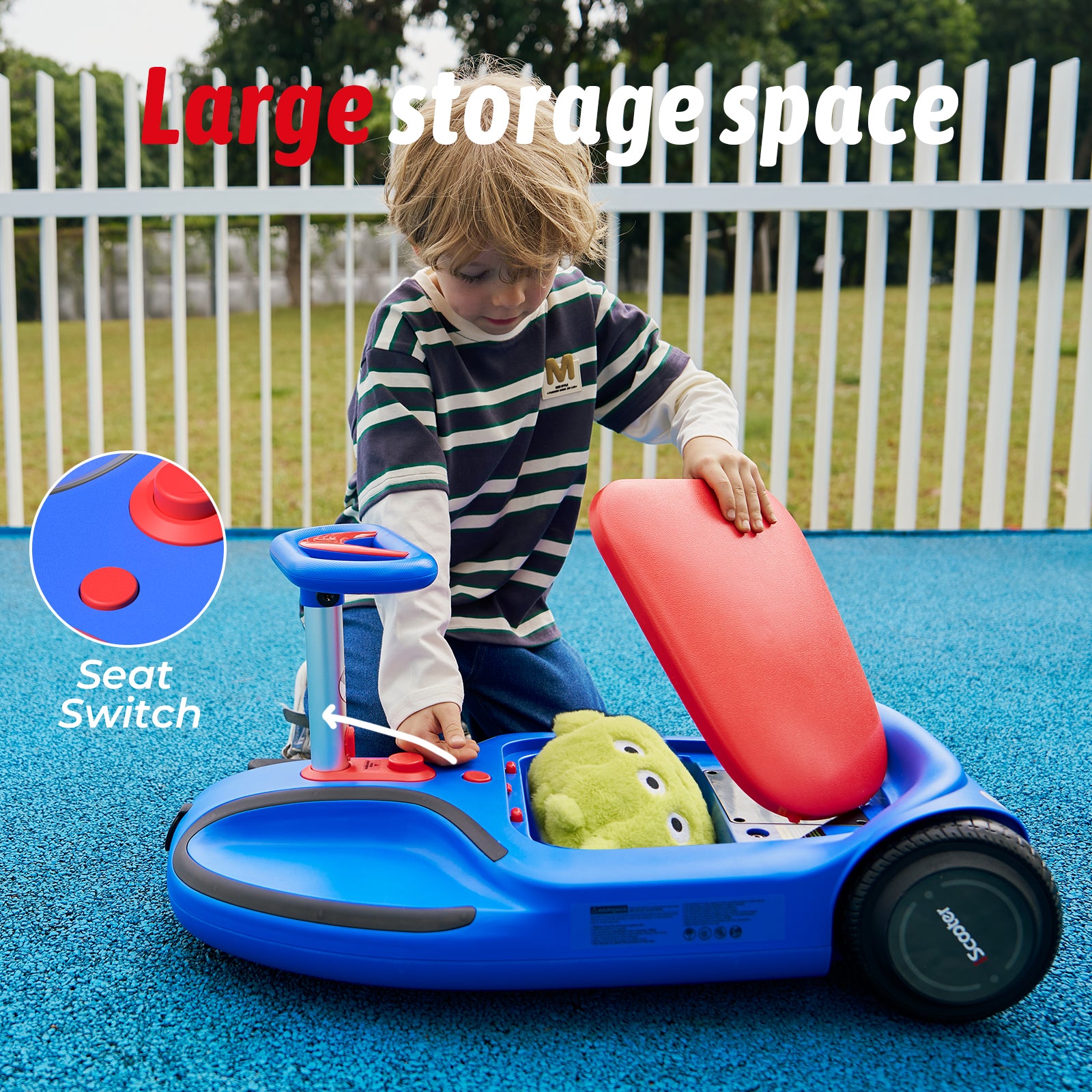 iScooter TC3 Electric Wiggle Car 4 in 1 Ride on Toy 3 Speed Modes For Ages 3+ with Lithium Rechargeable Battery＆Pull Rope