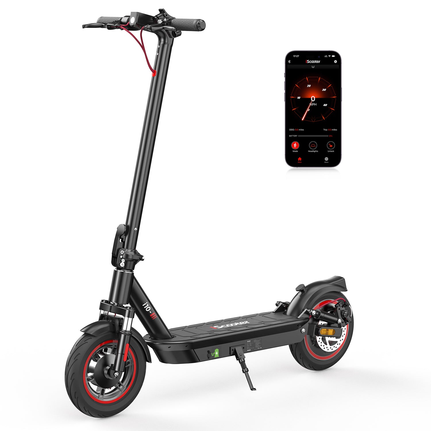 iScooter i10 Commuter Electric Scooter for Adult, 650W, 25MPH