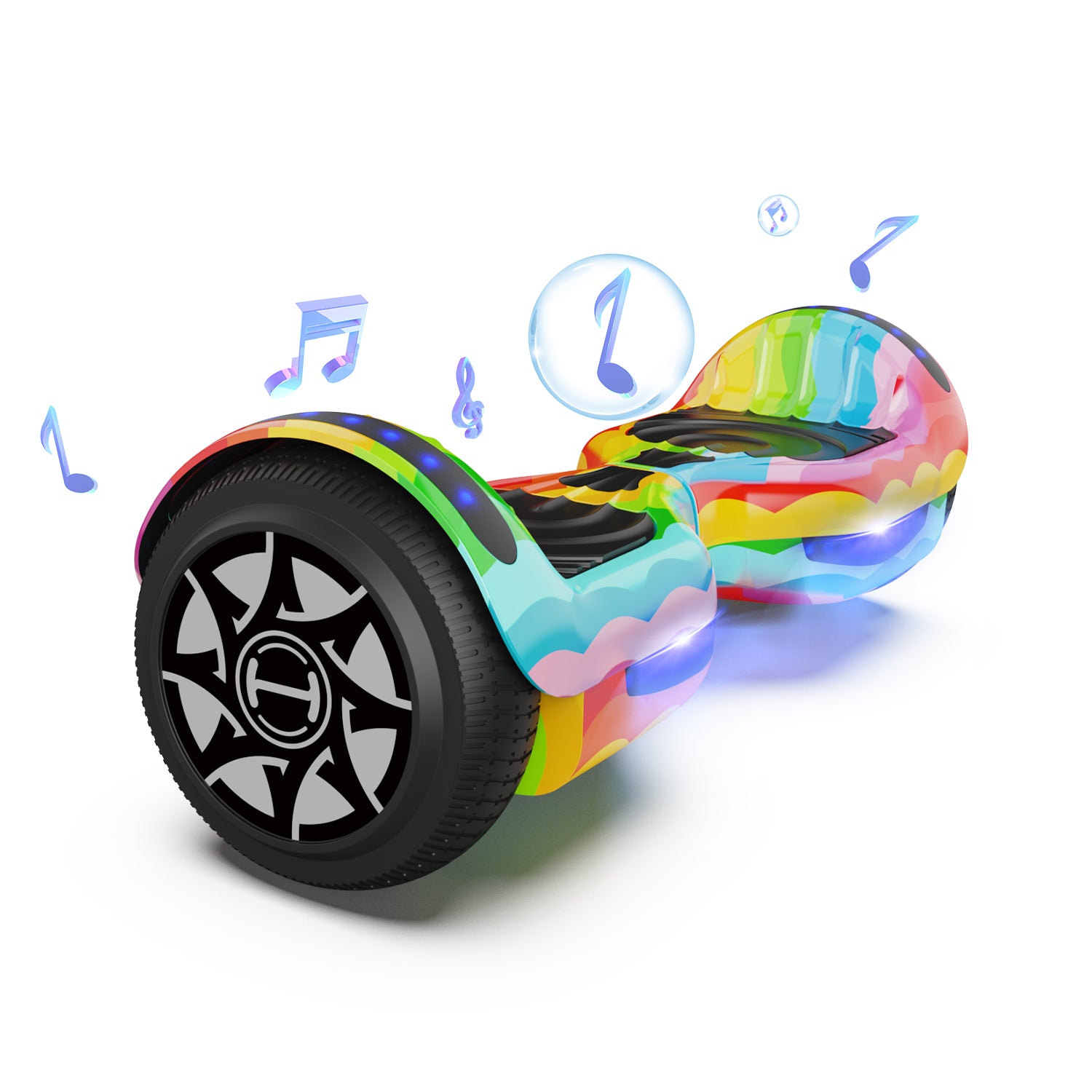 H1 6.5" Bluetooth Hoverboard For Kids 500W Motor＆LED Wheel