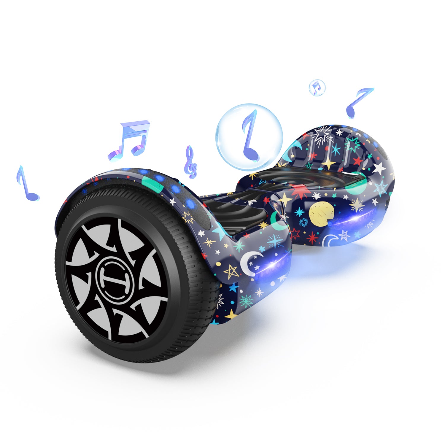 H1 6.5" Bluetooth Hoverboard For Kids 500W Motor＆LED Wheel