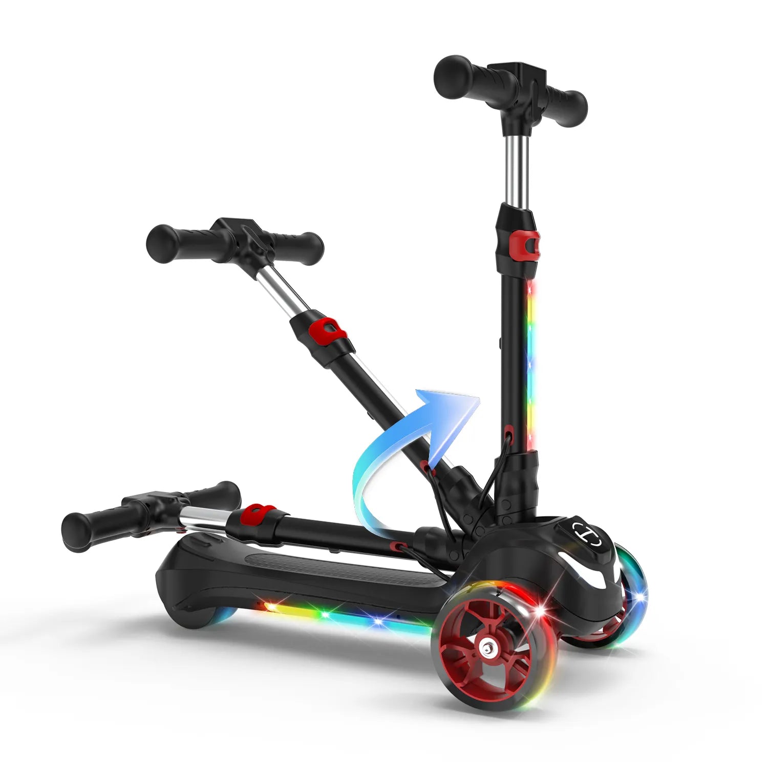 B2 Light Up 3-Wheels Scooter with Bluetooth Control  for Age 3-8