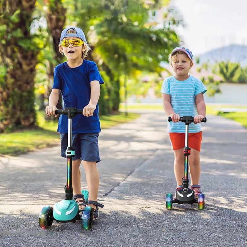 B2 Light Up 3-Wheels Scooter with Bluetooth Control  for Age 3-8