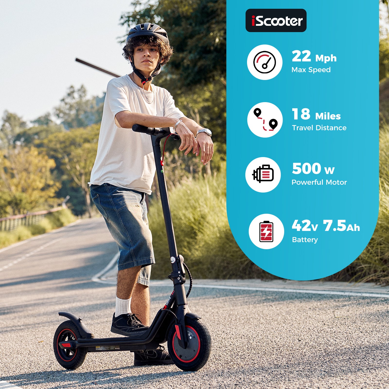 i9M Foldable Commuting Electric Scooter 500W