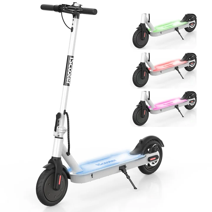 Refurbished i8 Foldable Electric Scooter with Light Up Deck, 500W, 15Mph